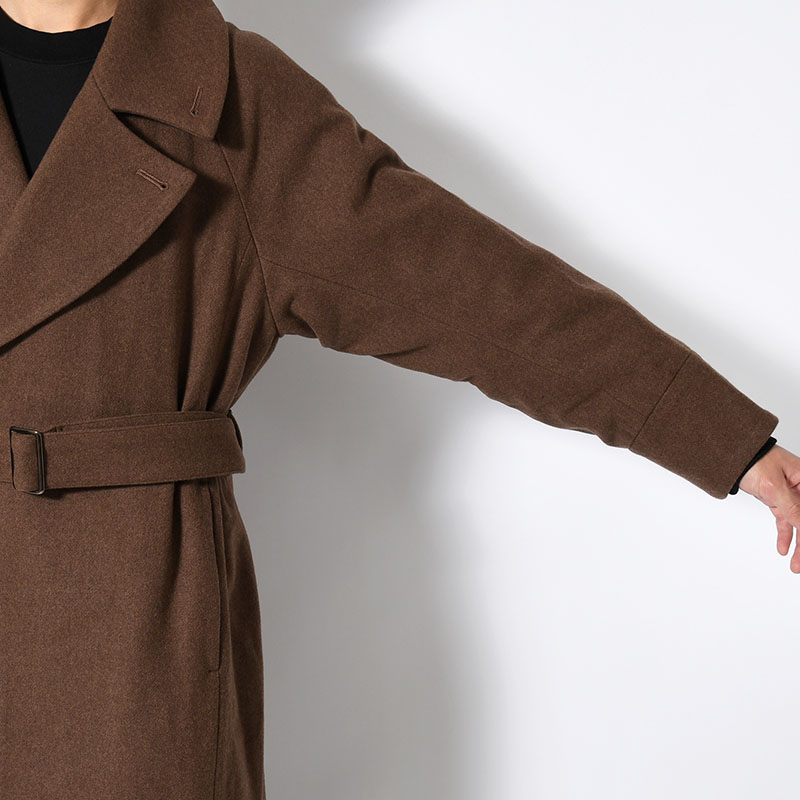 BELTED OVER COAT -2.COLOR-