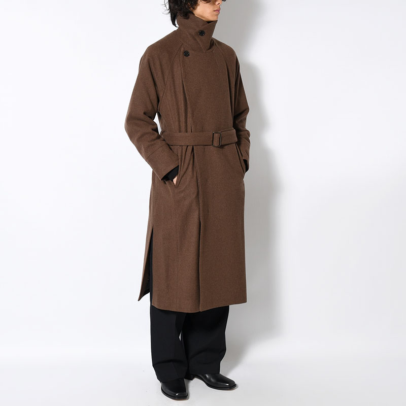 BELTED OVER COAT -2.COLOR-