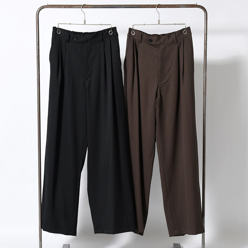 2TUCK WIDE EASY PANTS -2.COLOR-