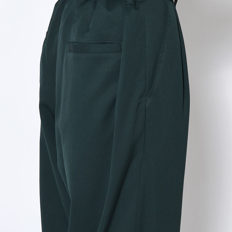 2TUCK WIDE EASY PANTS -GREEN-