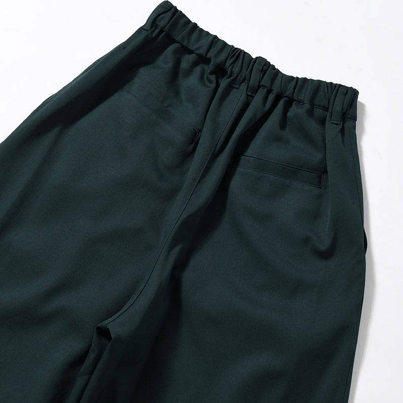2TUCK WIDE EASY PANTS -GREEN-