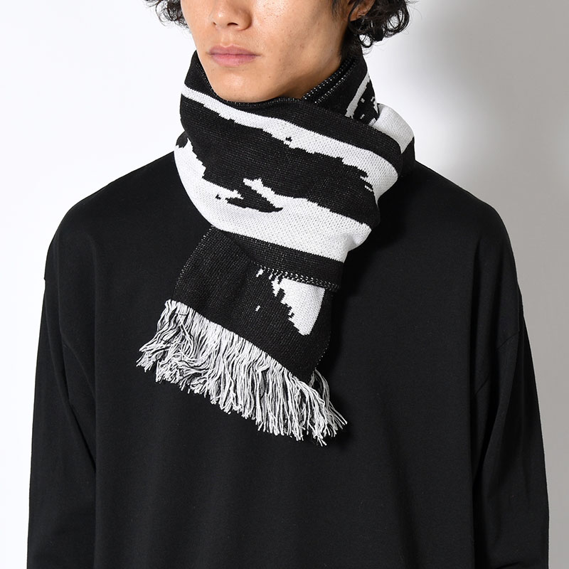 TEAM SANDBAR SCARF -BLACK/WHITE-