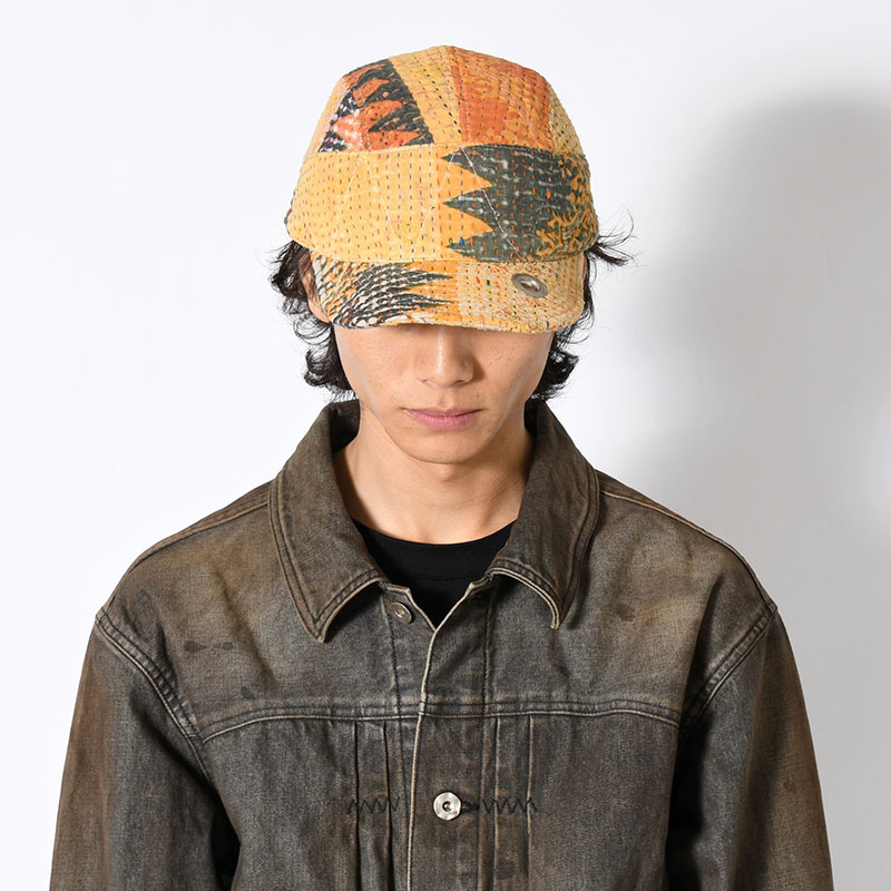 KANTHA QUILT FIELD CAP -4.TYPE-