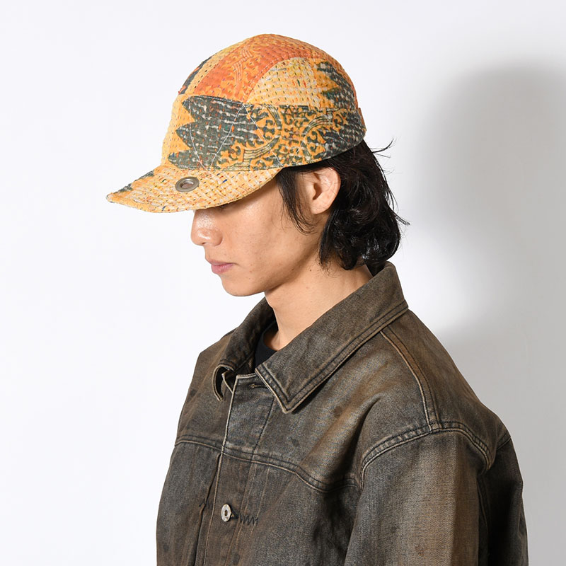 KANTHA QUILT FIELD CAP -4.TYPE-