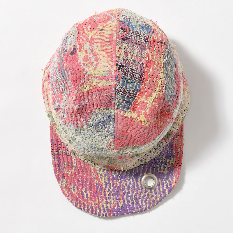KANTHA QUILT FIELD CAP -4.TYPE-