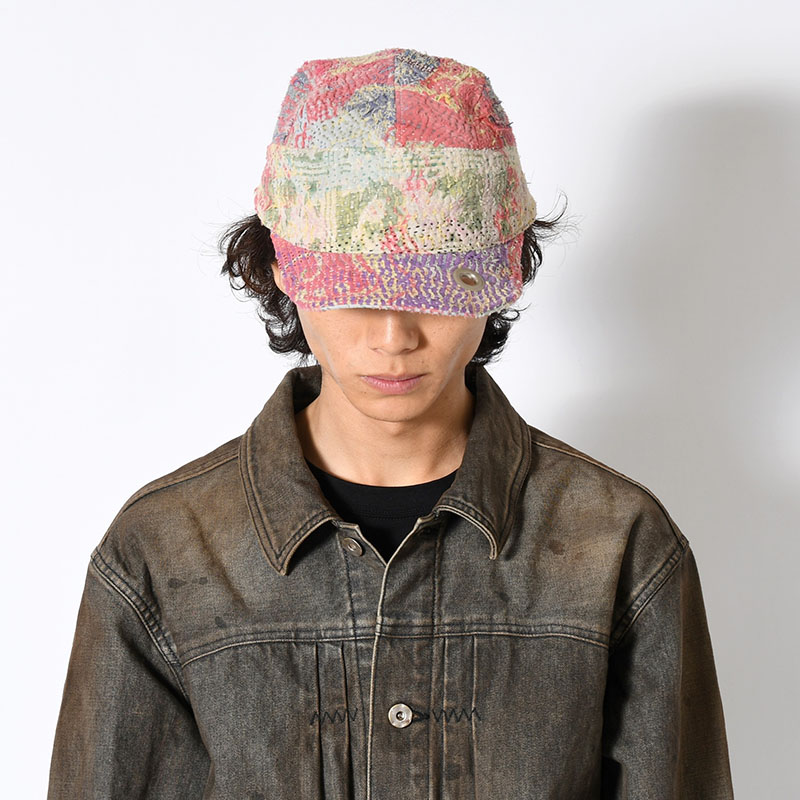 KANTHA QUILT FIELD CAP -4.TYPE-