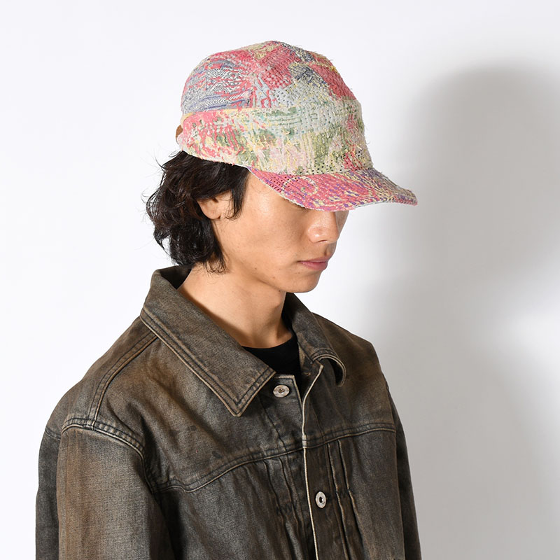 KANTHA QUILT FIELD CAP -4.TYPE-