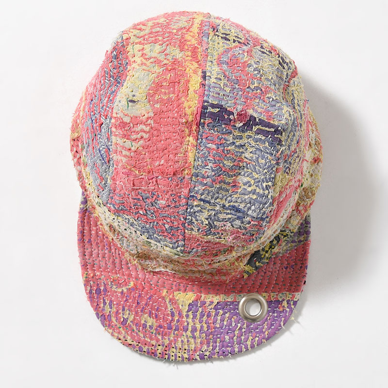 KANTHA QUILT FIELD CAP -4.TYPE-