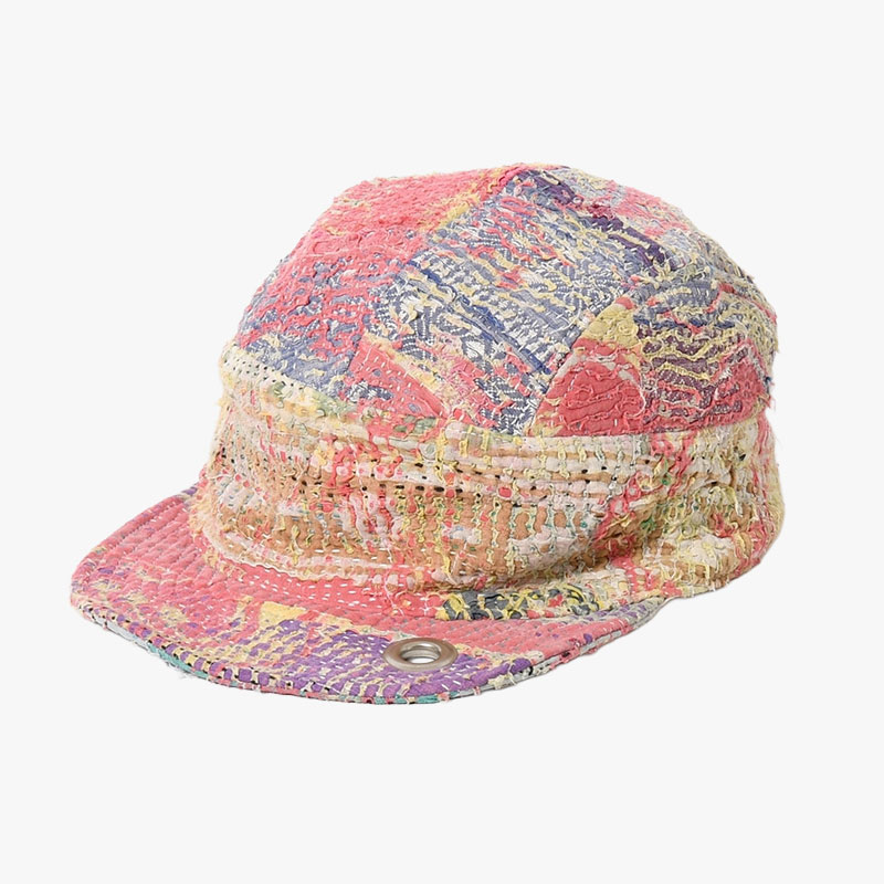 KANTHA QUILT FIELD CAP -4.TYPE-(D)