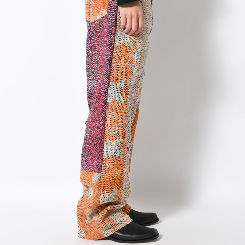 KANTHA QUILT 5 POCKET PANTS Size:2 -TYPE:A-