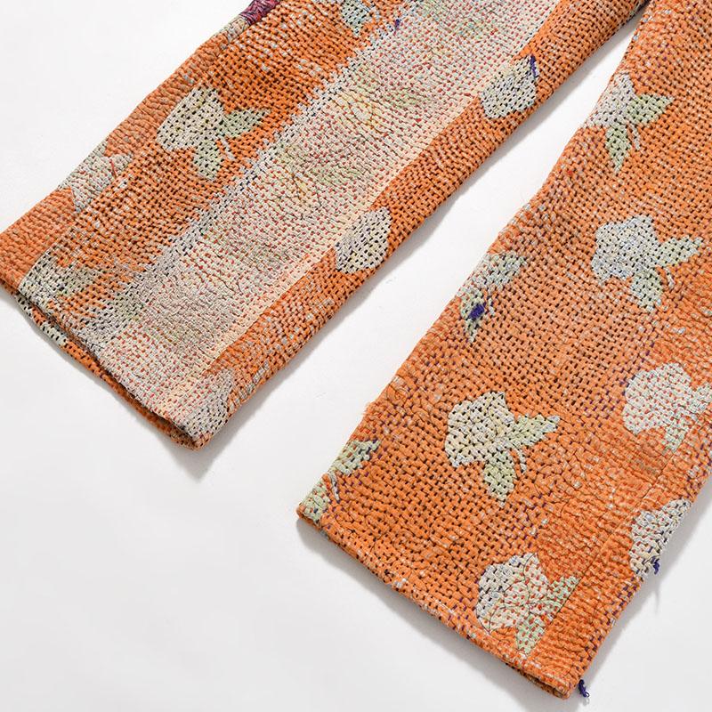 KANTHA QUILT 5 POCKET PANTS Size:2 -TYPE:A-