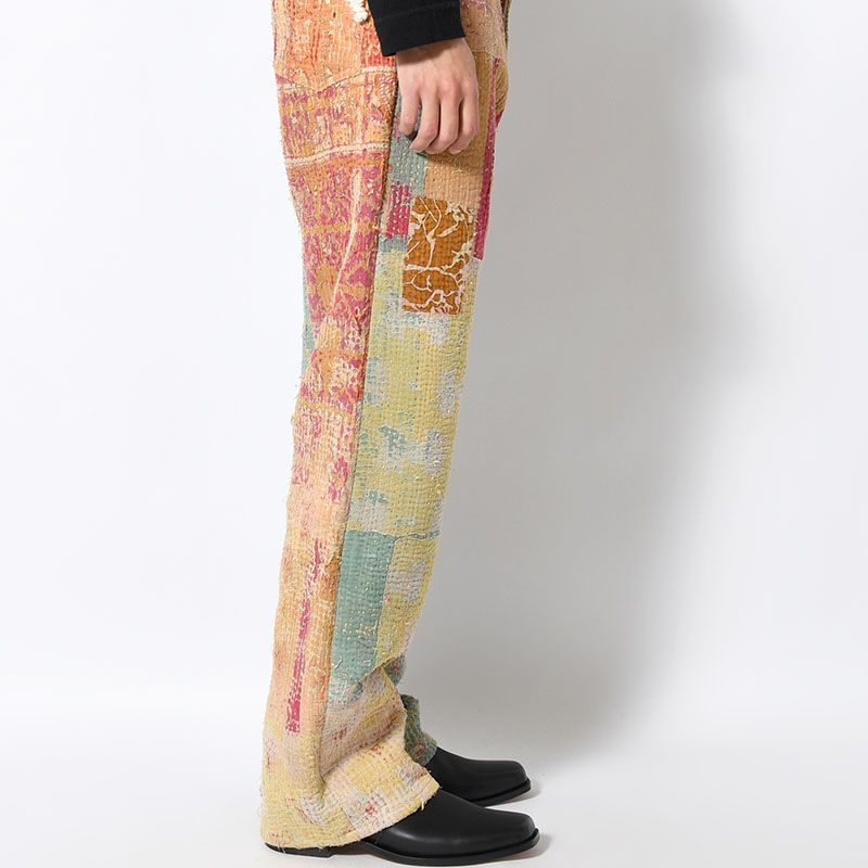 KANTHA QUILT 5 POCKET PANTS Size:2 -TYPE:B-