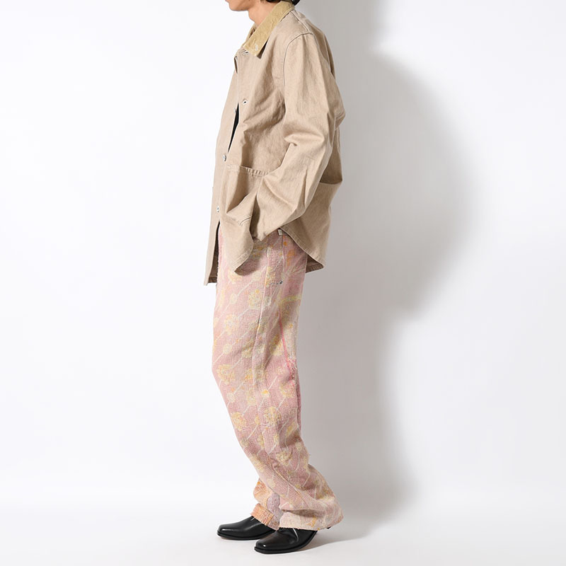 KANTHA QUILT 5 POCKET PANTS Size:3 -TYPE:C-