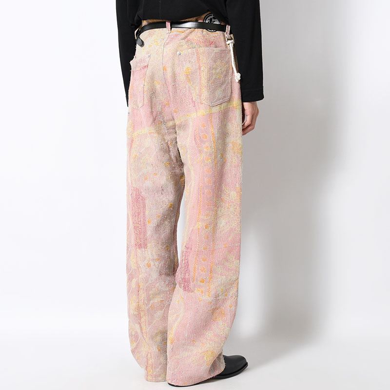 KANTHA QUILT 5 POCKET PANTS Size:3 -TYPE:C-