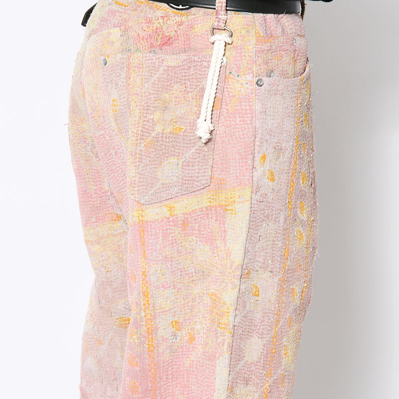 KANTHA QUILT 5 POCKET PANTS Size:3 -TYPE:C-