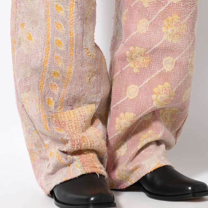 KANTHA QUILT 5 POCKET PANTS Size:3 -TYPE:C-