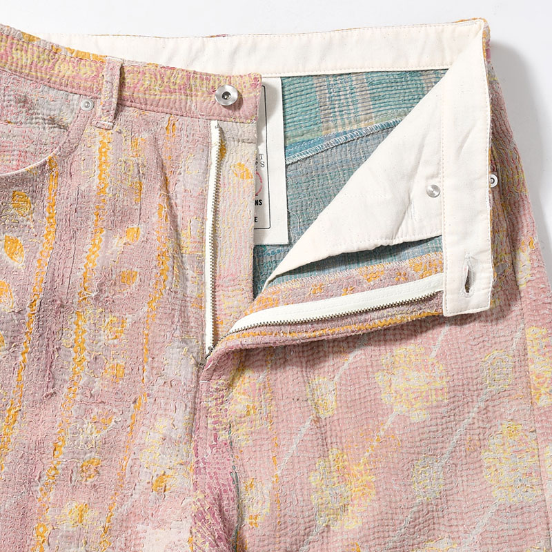 KANTHA QUILT 5 POCKET PANTS Size:3 -TYPE:C-