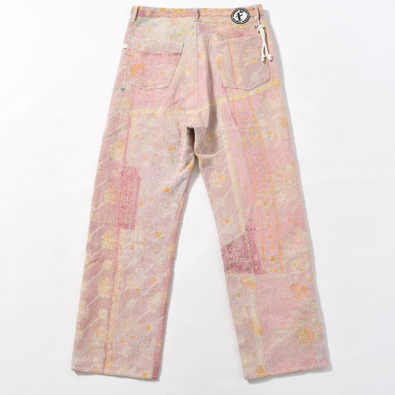 KANTHA QUILT 5 POCKET PANTS Size:3 -TYPE:C-