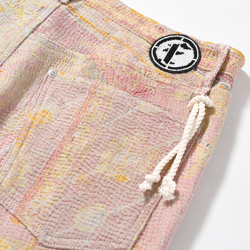 KANTHA QUILT 5 POCKET PANTS Size:3 -TYPE:C-