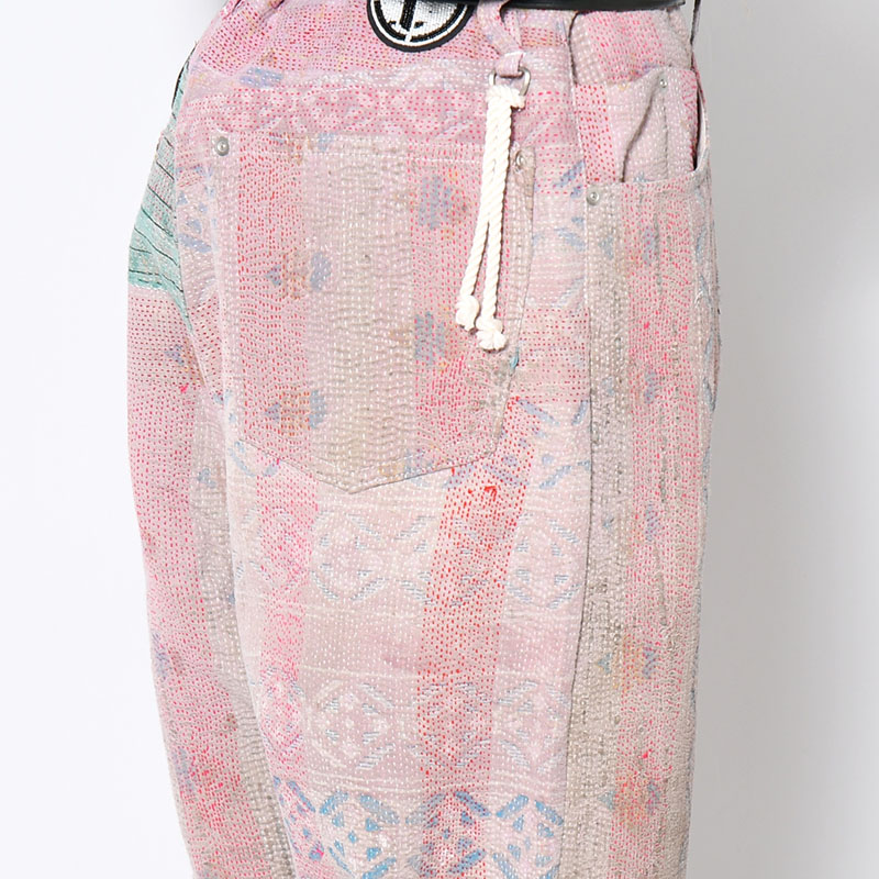 KANTHA QUILT 5 POCKET PANTS Size:3 -TYPE:D-