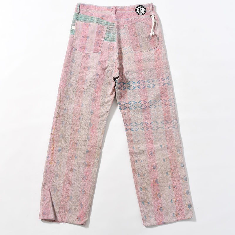 KANTHA QUILT 5 POCKET PANTS Size:3 -TYPE:D-
