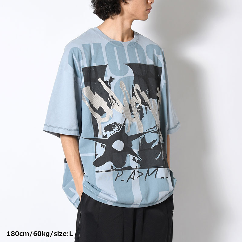 GOING OVER SPECIALTY SS TEE -LIGHT BLUE-