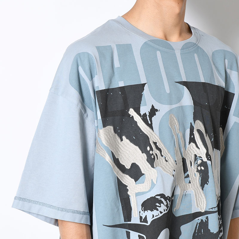 GOING OVER SPECIALTY SS TEE -LIGHT BLUE-
