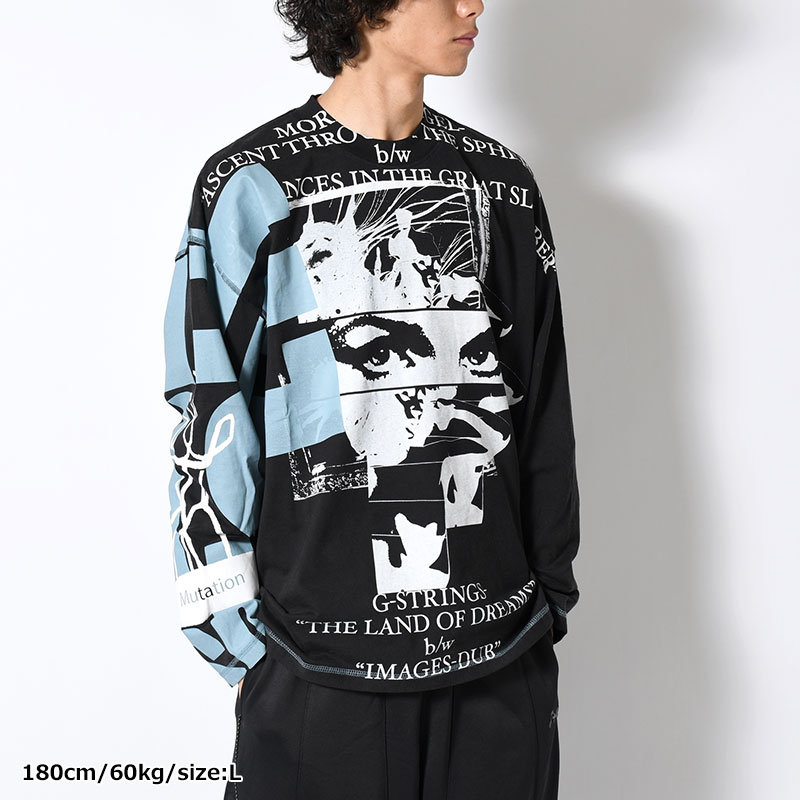 OVERLOAD SPECIALTY L/S TEE -BLACK WASH-