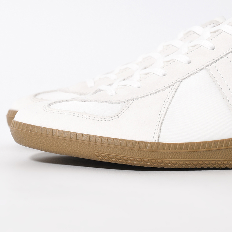 GERMAN MILITARY TRAINER NYLON×LEATHER -WHITE-