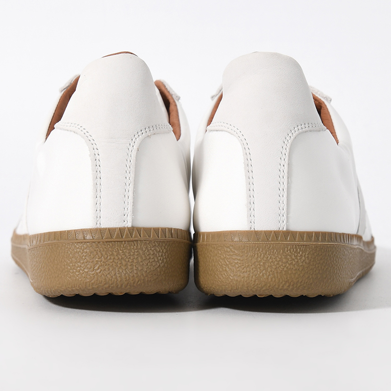 GERMAN MILITARY TRAINER NYLON×LEATHER -WHITE-