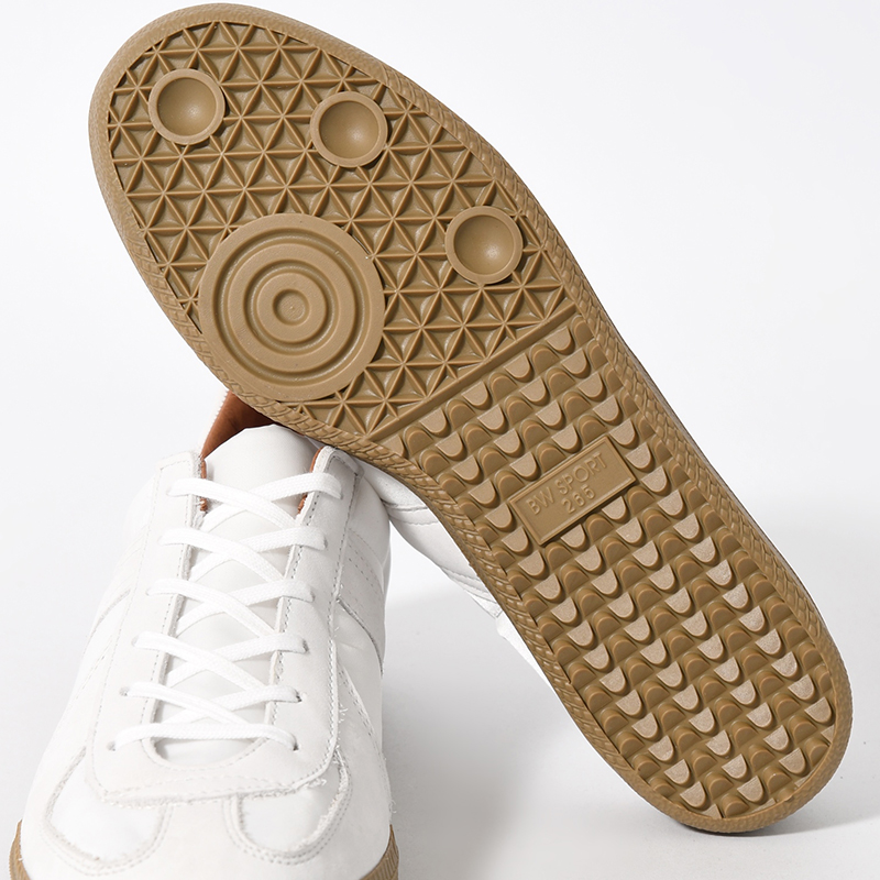 GERMAN MILITARY TRAINER NYLON×LEATHER -WHITE-