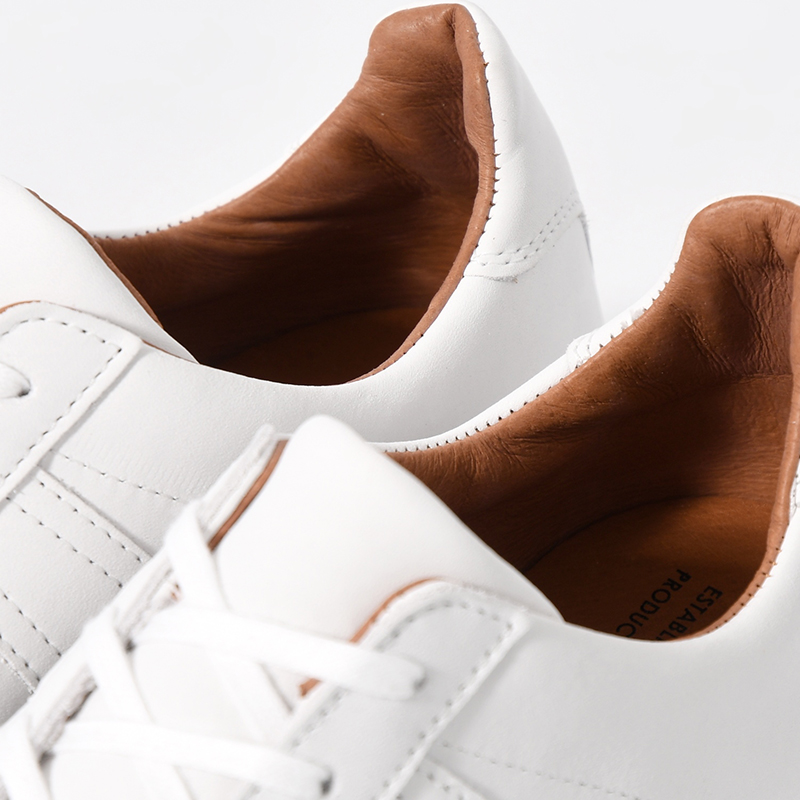 GERMAN MILITARY TRAINER NUBUCK -WHITE-