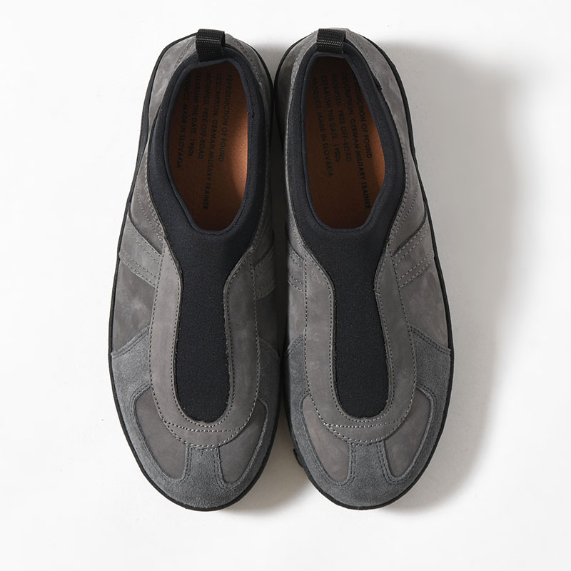 GERMAN MILITARY TRAINER (SLIP ON) -DARK GRAY-