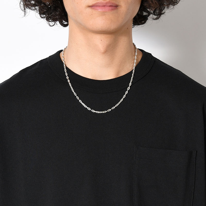 ANCHOR CHAIN NECKLACE 50cm -SILVER-