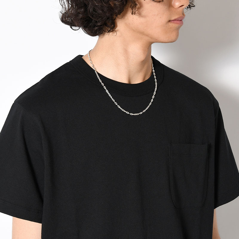 ANCHOR CHAIN NECKLACE 50cm -SILVER-