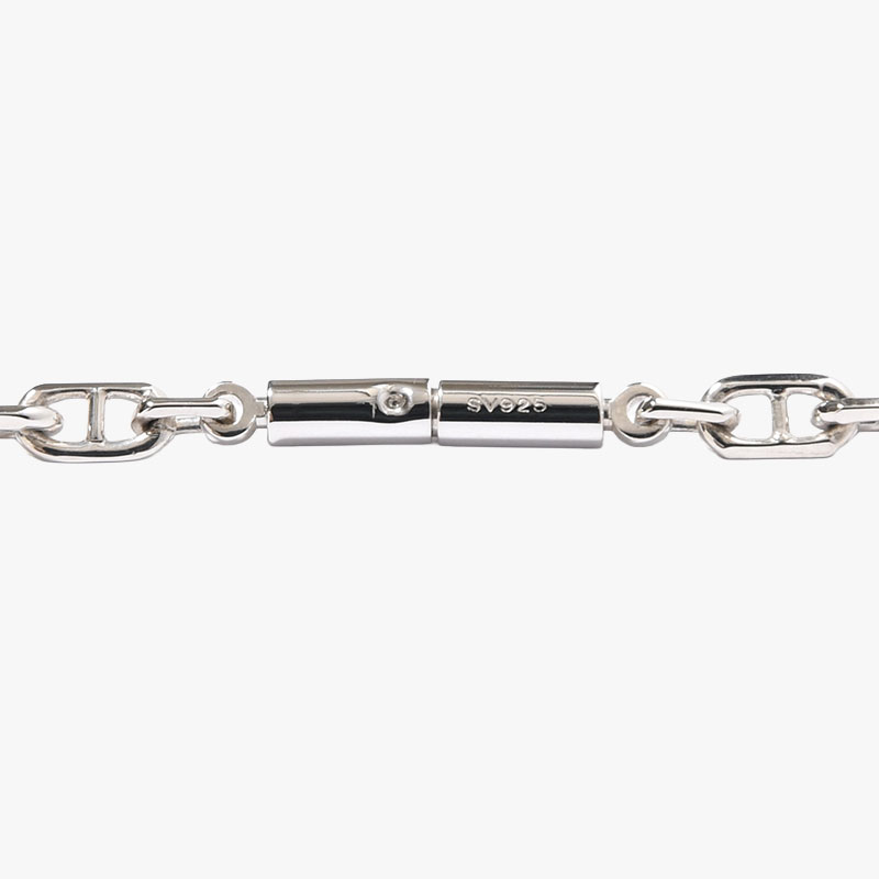 ANCHOR CHAIN NECKLACE 50cm -SILVER-