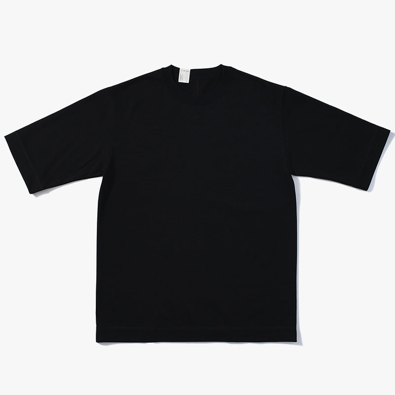CREW NECK HALF SLEEVE T-SHIRT -3.COLOR-(BLACK)