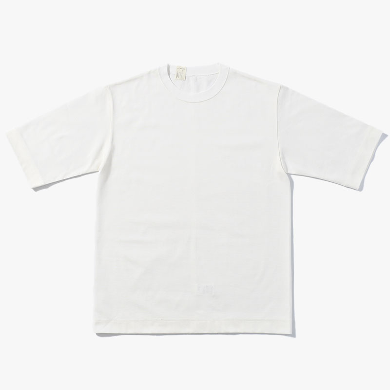 CREW NECK HALF SLEEVE T-SHIRT -3.COLOR-(WHITE)