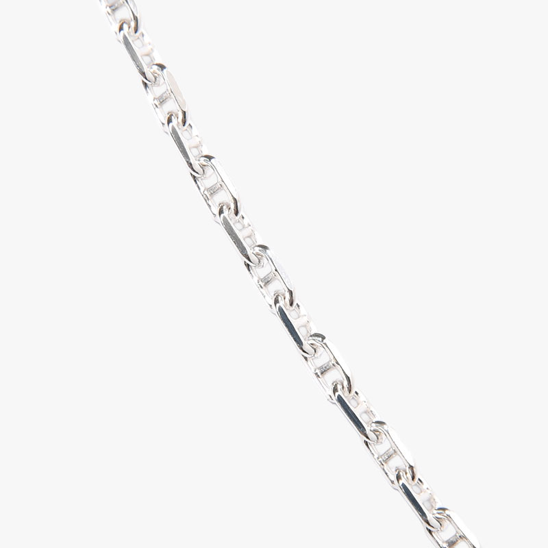 ANCHOR CHAIN NECKLACE 45cm -SILVER-