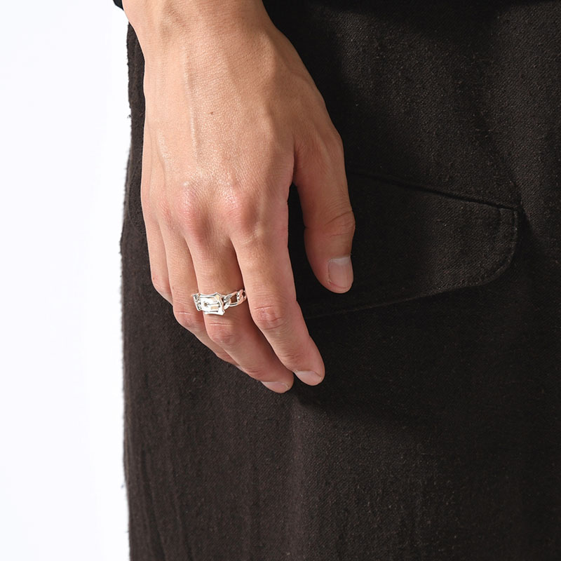 VICTORIAN BUCKLE RING -SILVER-
