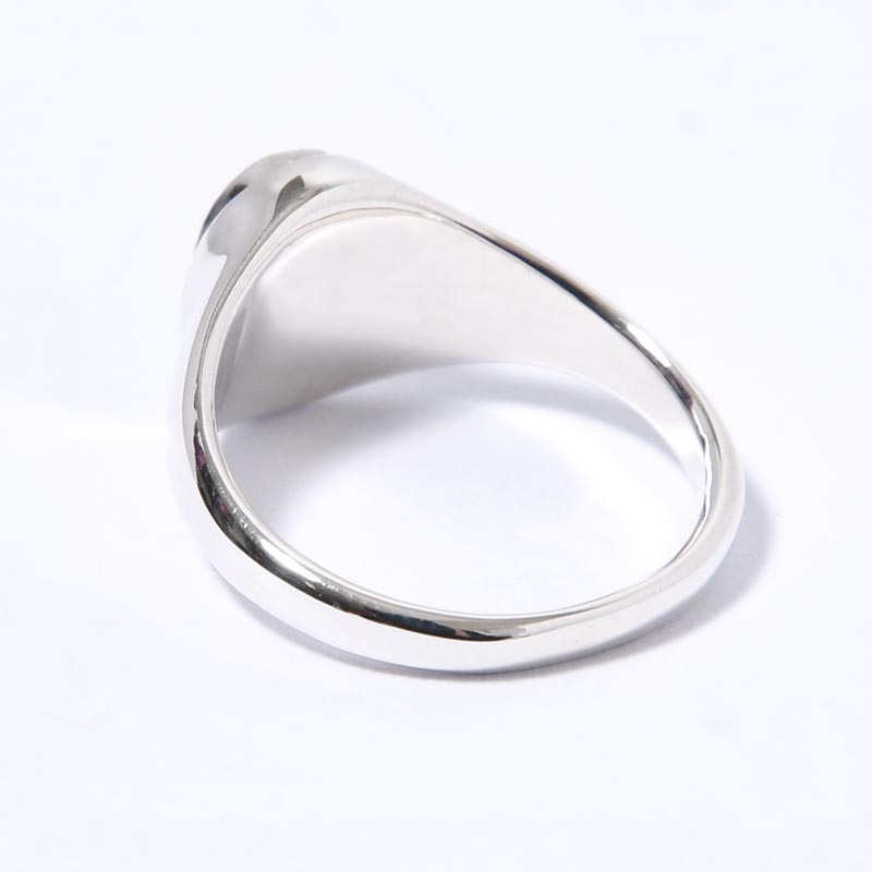 SIGNET OVAL RING(S) / ZEBRA JASPER -SILVER-