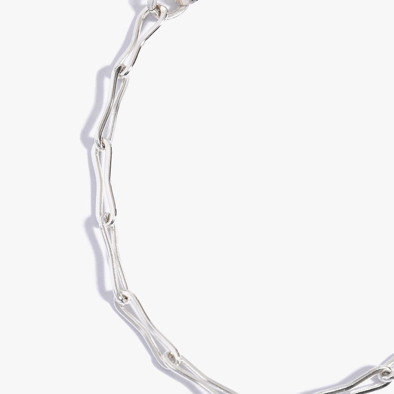 SM WAVE CHAIN BRACELET -SILVER-