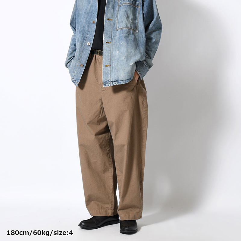 WIDE TAPERED SLACKS -2.COLOR-