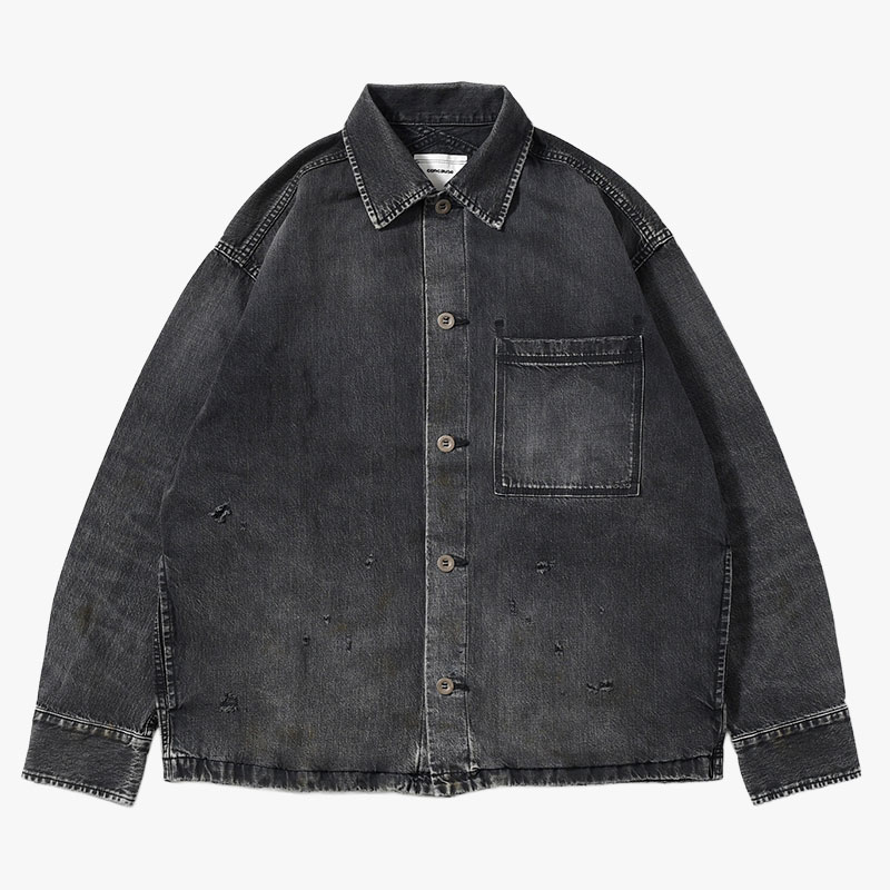 DENIM JACKET -2.COLOR-(BLACK)