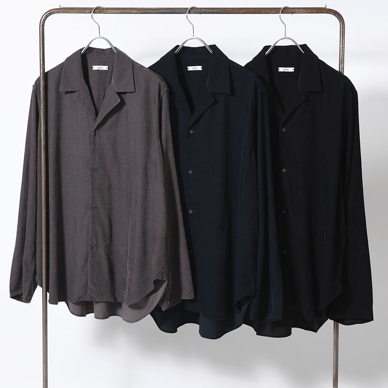 LAPEL SHIRT 21W Corduroy Sun Fade Processing -3.COLOR-