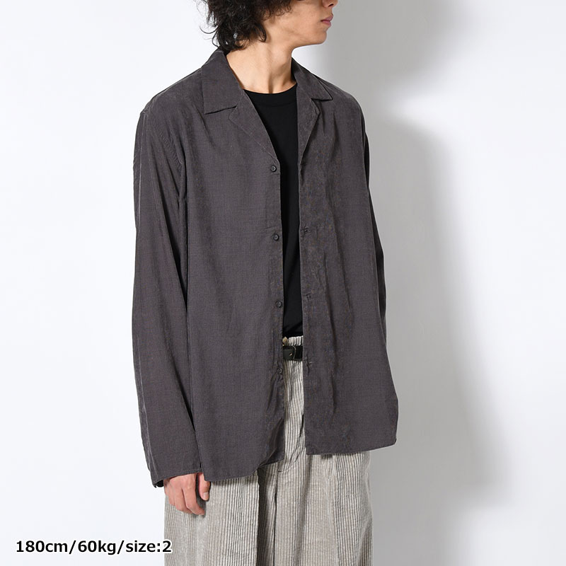 LAPEL SHIRT 21W Corduroy Sun Fade Processing -3.COLOR-