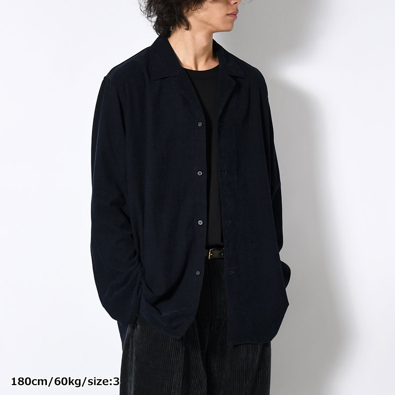 LAPEL SHIRT 21W Corduroy Sun Fade Processing -3.COLOR-