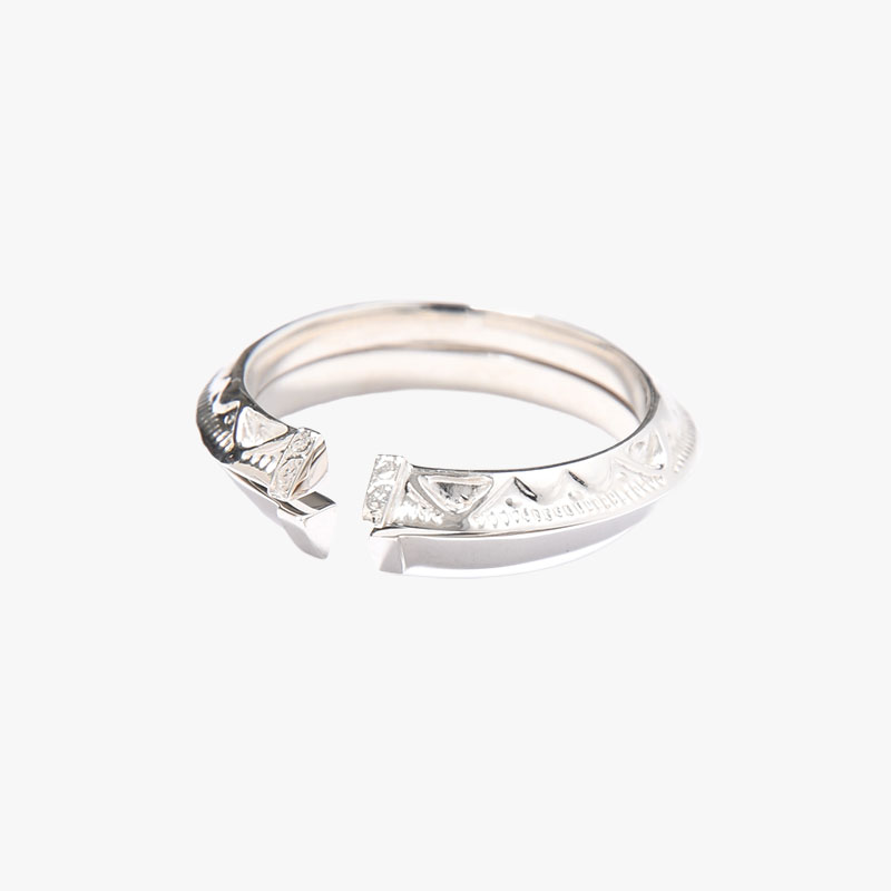 LAYERED ETHNOS RING -SILVER-