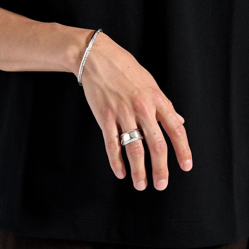 LAYERED ETHNOS RING -SILVER-
