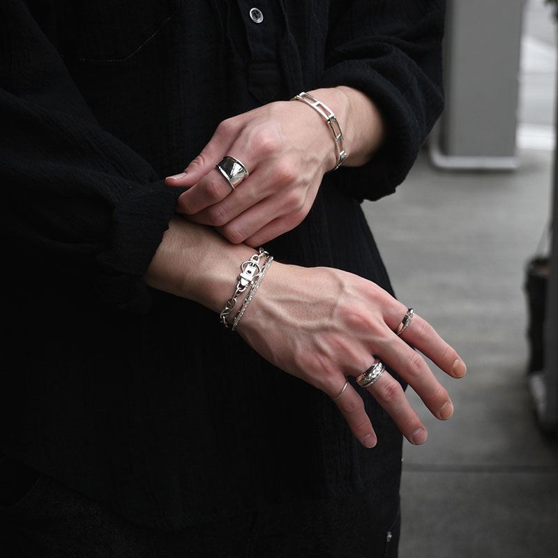 LAYERED ETHNOS RING -SILVER-